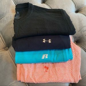 LOT OF FOUR MENS TEE SHIRTS SIZE LARGE